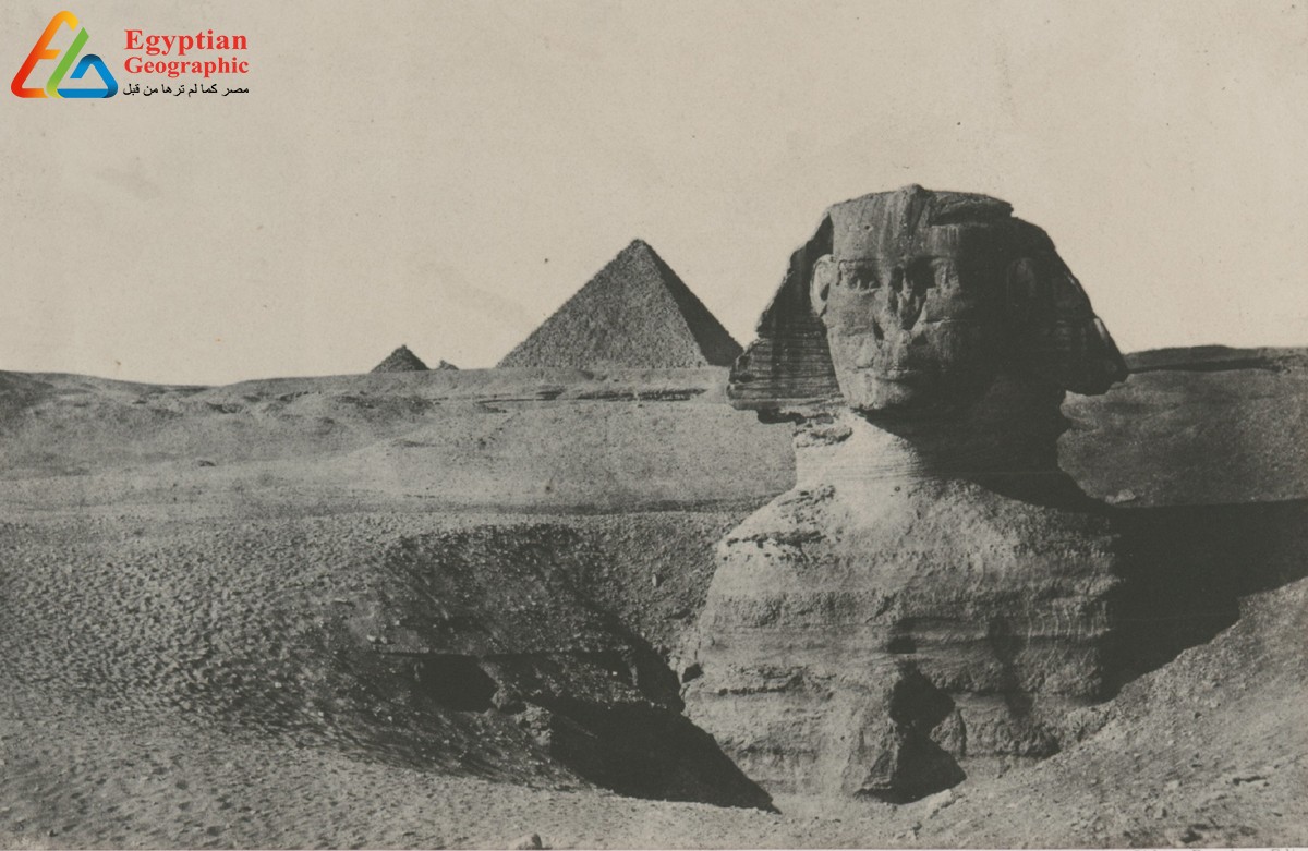 Maxime Du Camp Beside Great Sphinx