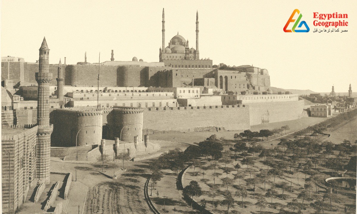 مسجد محمد علي باشا عام 1870 ميلادية